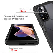 For Xiaomi Redmi Note 11 Pro+ 5G Global Starry Sky Solid Color Shockproof TPU Clear PC Phone Case(Purple)