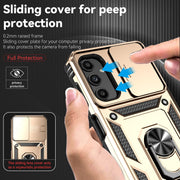 For Samsung Galaxy A14 5G Sliding Camshield Holder Phone Case(Gold)