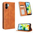 For Xiaomi Redmi A1 Magnetic Buckle Retro Texture Leather Phone Case(Brown) - free shipping - PMC TechLife - Order now!