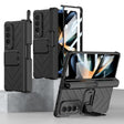 For Samsung Galaxy Z Fold4 GKK Integrated Magnetic Folding Armor Shell with Push Pen Case(Black) - free shipping - PMC TechLife - Order now!