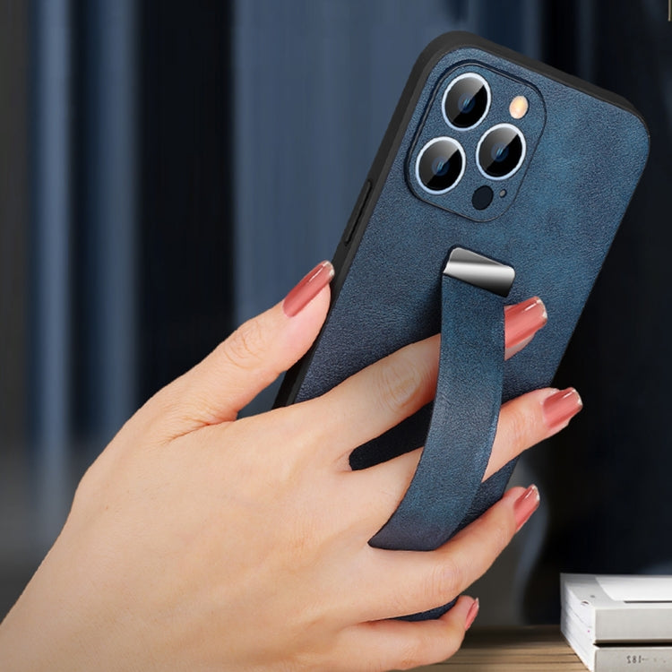 For iPhone 14 Plus SULADA Cool Series PC + Leather Texture Skin Feel Phone Case(Blue)