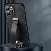 For iPhone 14 Pro SULADA Cool Series PC + Leather Texture Skin Feel Phone Case(Black)