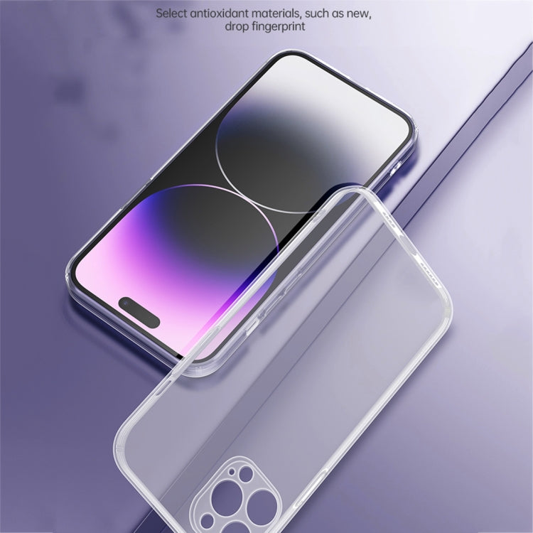 For iPhone 14 SULADA Frosted Series Shockproof TPU Protective Case(Transparent)