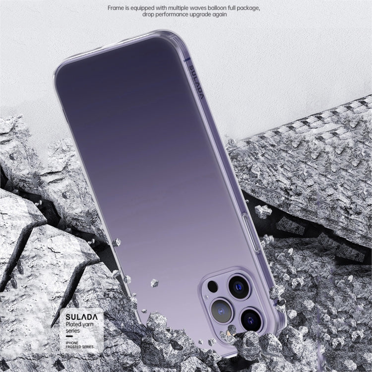 For iPhone 14 SULADA Frosted Series Shockproof TPU Protective Case(Transparent)