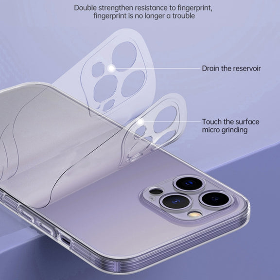 For iPhone 14 SULADA Frosted Series Shockproof TPU Protective Case(Transparent)