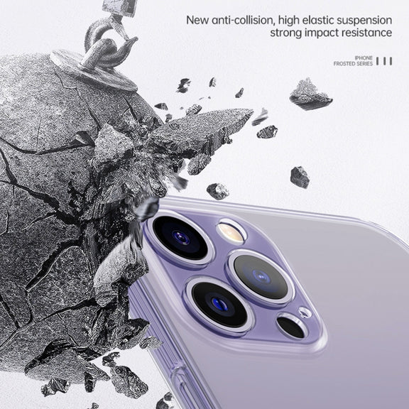 For iPhone 14 Pro SULADA Frosted Series Shockproof TPU Protective Case(Transparent)