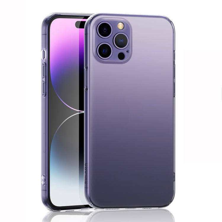 For iPhone 14 Pro Max SULADA Frosted Series Shockproof TPU Protective Case(Transparent)