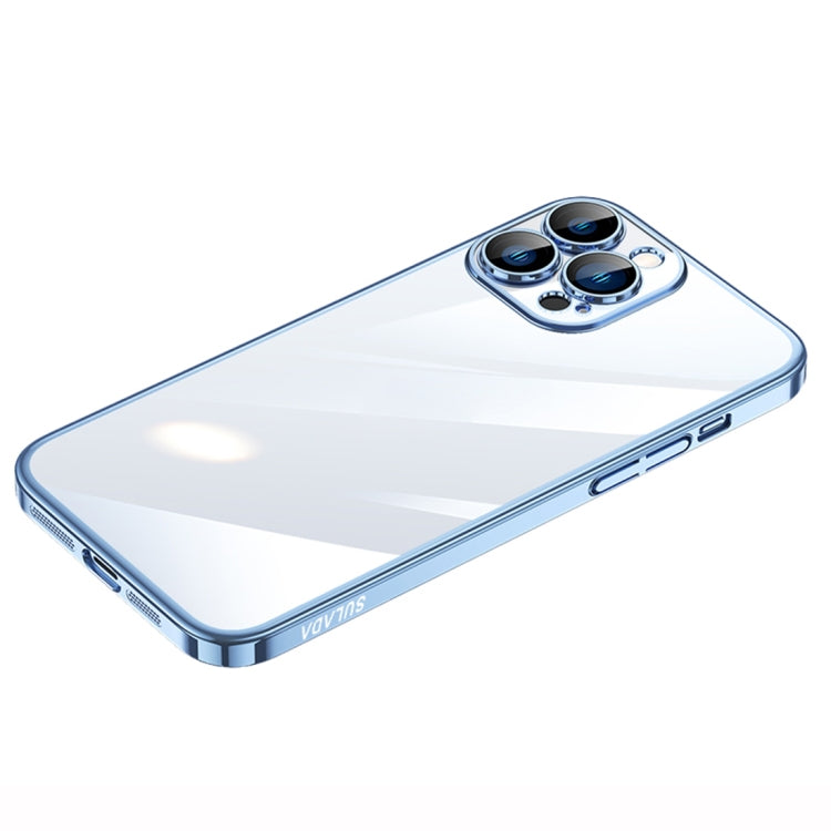 For iPhone 14 Pro SULADA Hard PC Shockproof Phone Case(Sierra Blue)