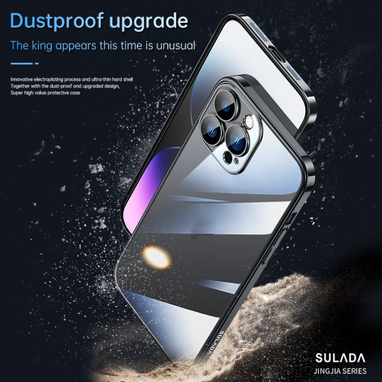 For iPhone 14 Pro SULADA Hard PC Shockproof Phone Case(Dark Purple)