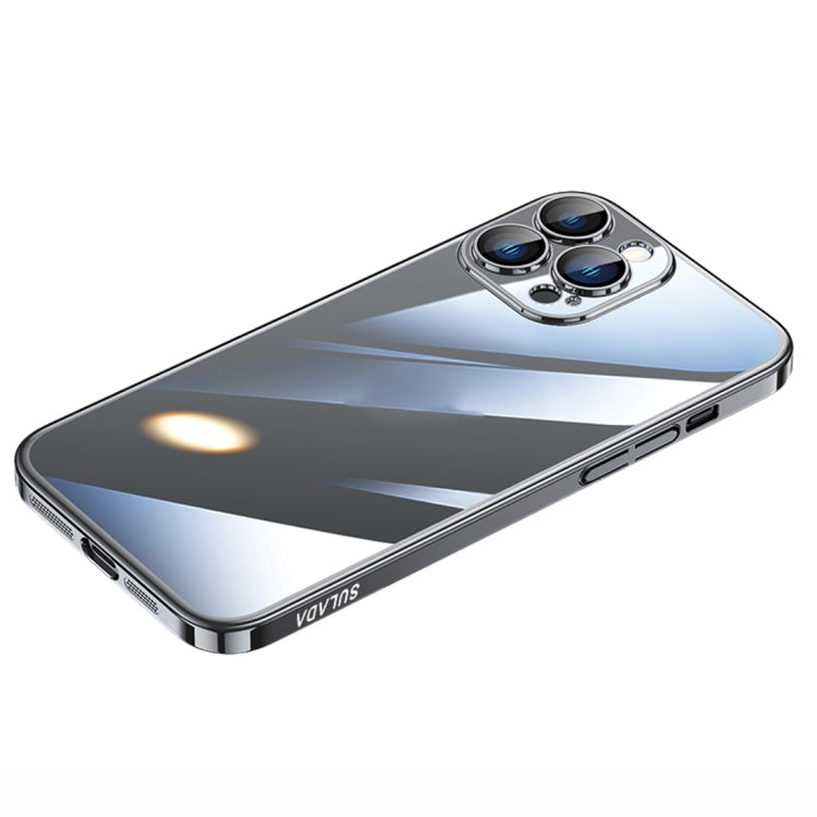 For iPhone 14 Pro Max SULADA Hard PC Shockproof Phone Case(Black)