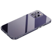 For iPhone 14 Pro Max SULADA Frosted Series Shockproof Transparent TPU Phone Case(Purple)