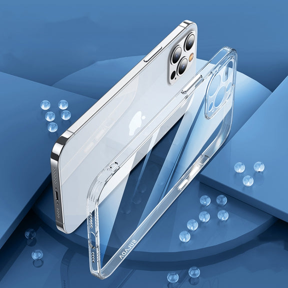 For iPhone 14 Pro Max SULADA Frosted Series Shockproof Transparent TPU Phone Case(White)