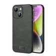 For iPhone 14 Plus SULADA Shockproof TPU + Handmade Leather Phone Case(Green) - iPhone 14 Plus Cases by SULADA | Online Shopping South Africa | PMC TechLife