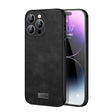 For iPhone 14 Pro SULADA Shockproof TPU + Handmade Leather Phone Case(Black) - iPhone 14 Pro Cases by SULADA | Online Shopping South Africa | PMC TechLife