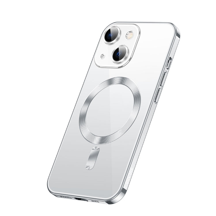 For iPhone 14 SULADA Plating TPU Shockproof Phone Soft Case(Silver)