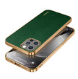 For iPhone 14 Pro Max SULADA Shockproof TPU + Handmade Leather Phone Case(Green) - iPhone 14 Pro Max Cases by SULADA | Online Shopping South Africa | PMC TechLife