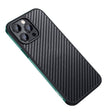 For iPhone 14 Pro SULADA Carbon Fiber Textured Shockproof Metal + TPU Frame Case(Dark Green) - iPhone 14 Pro Cases by SULADA | Online Shopping South Africa | PMC TechLife | Buy Now Pay Later Mobicred