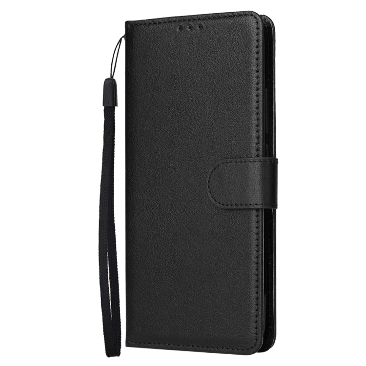 For Xiaomi Redmi 10C Multifunctional Horizontal Flip Leather Case with Three Card Slot(Black)