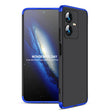 For vivo Y22 / Y22s GKK Three Stage Splicing Full Coverage PC Phone Case(Black Blue) - vivo Cases by GKK | Online Shopping South Africa | PMC TechLife | Buy Now Pay Later Mobicred
