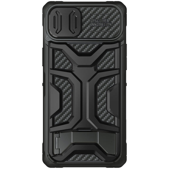 For iPhone 14 Plus NILLKIN Sliding Camera Cover Design TPU + PC Phone Case(Black)