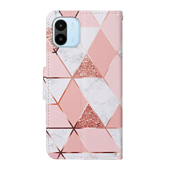 For Xiaomi Redmi A1 Colored Drawing Pattern Leather Phone Case(Marble)