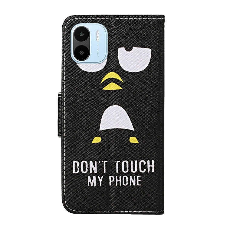 For Xiaomi Redmi A1 Colored Drawing Pattern Leather Phone Case(Penguin)