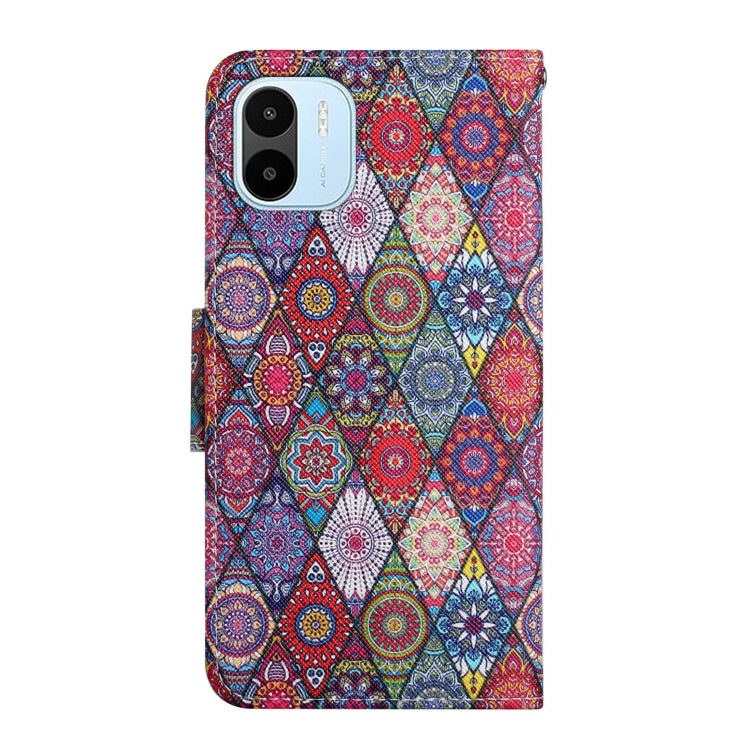 For Xiaomi Redmi A1 Colored Drawing Pattern Leather Phone Case(Diamond Kaleidoscope)