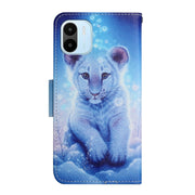 For Xiaomi Redmi A1 Colored Drawing Pattern Leather Phone Case(Little Leopard)