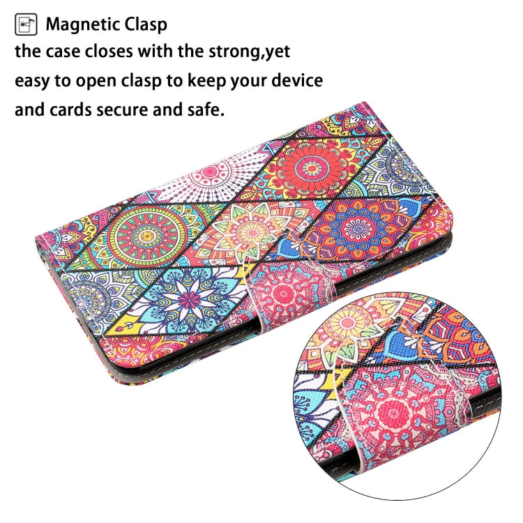 For Xiaomi Redmi A1 Colored Drawing Pattern Leather Phone Case(Diamond Totem)