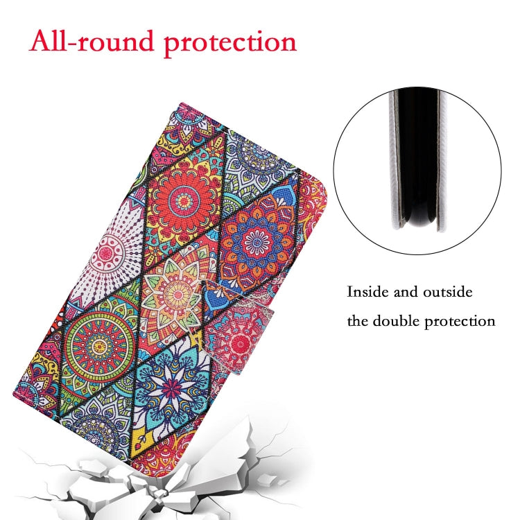 For Xiaomi Redmi A1 Colored Drawing Pattern Leather Phone Case(Diamond Totem)