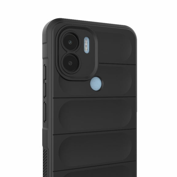 For Xiaomi Redmi A1+ 4G Global Magic Shield TPU + Flannel Phone Case(Black)