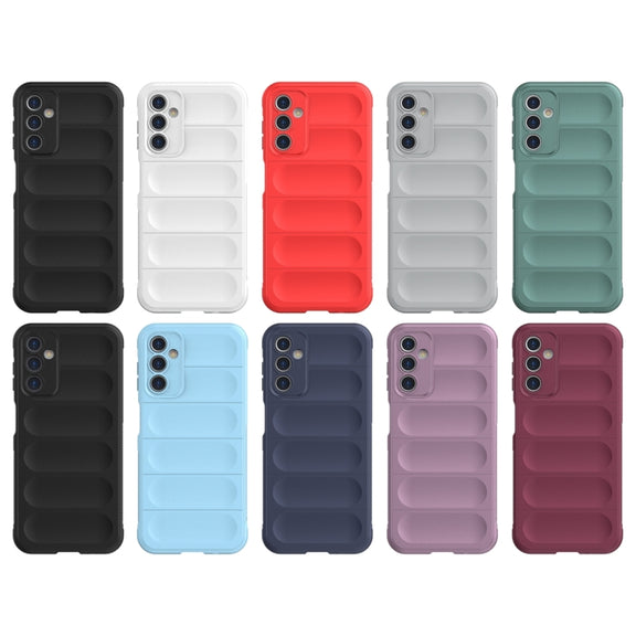 For Samsung Galaxy A14 5G Magic Shield TPU + Flannel Phone Case(White)