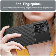 For Xiaomi Redmi Note 12 Pro 5G China Thunderbolt Shockproof TPU Protective Soft Phone Case(Black)