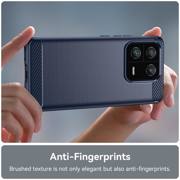 For Xiaomi 13 Pro Brushed Texture Carbon Fiber TPU Phone Case(Blue)