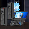 For Huawei Mate X2 GKK Magnetic Hinge Integrated Phone Case with Wrist Strap(Black) - free shipping - PMC TechLife - Order now!