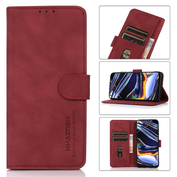 For Xiaomi Redmi Note 12 China KHAZNEH Matte Texture Leather Phone Case(Red)
