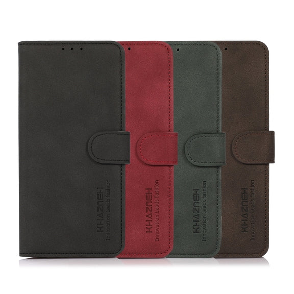 For Xiaomi Redmi Note 12 China KHAZNEH Matte Texture Leather Phone Case(Red)
