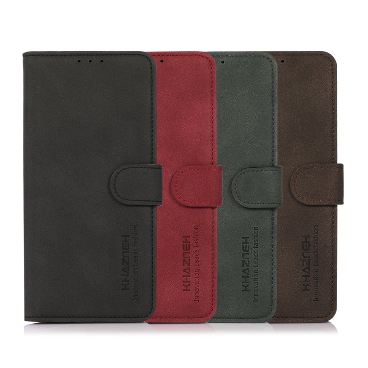 For Xiaomi Redmi Note 12 China KHAZNEH Matte Texture Leather Phone Case(Red)
