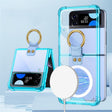 For Samsung Galaxy Z Flip4 GKK MagSafe Airbag Shockproof Phone Case with Ring Holder(Blue) - Galaxy Z Flip4 5G Cases by GKK | Online Shopping South Africa | PMC TechLife