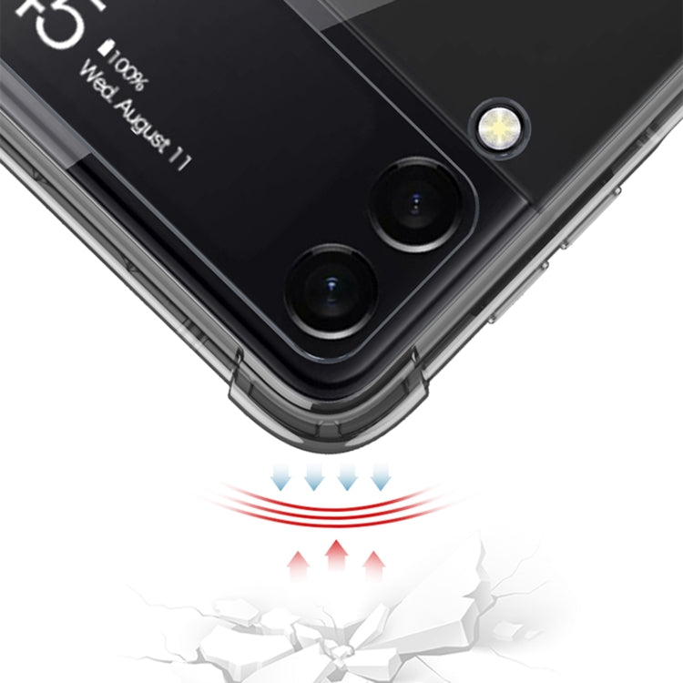 For Samsung Galaxy Z Flip4 GKK MagSafe Airbag Shockproof Phone Case with Ring Holder(Black)