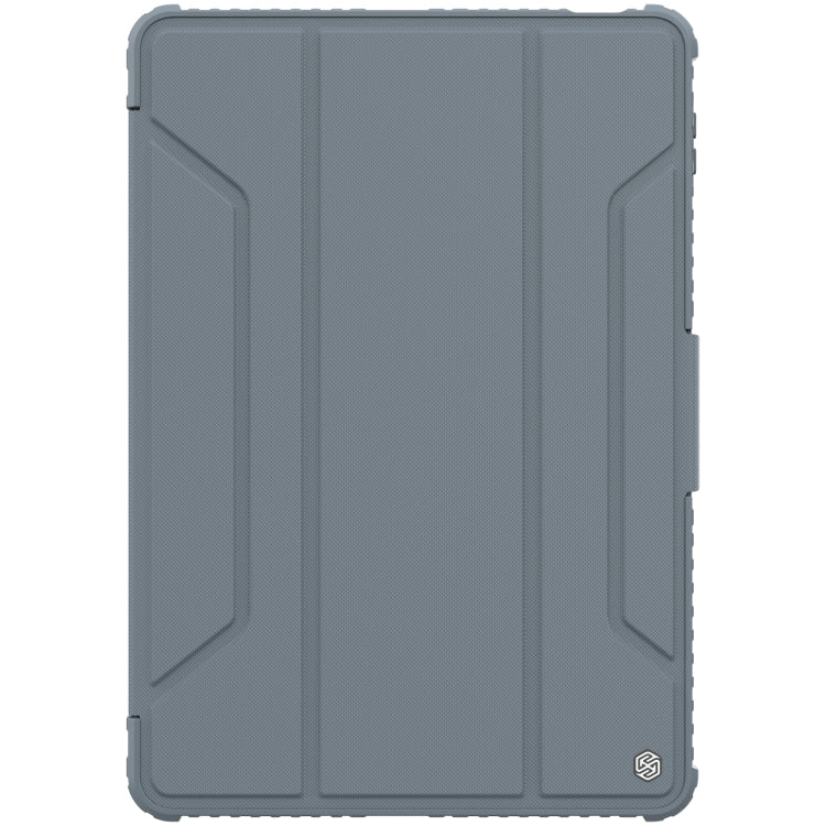 For Xiaomi Pad 5 Pro 12.4 inch  NILLKIN Bumper Pro Leather Tablet Case with Pen Slot & Sleep / Wake-up Function(Grey)