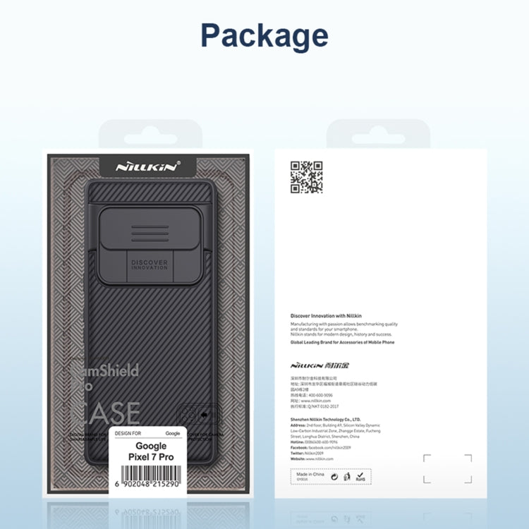 For Google Pixel 7 Pro 5G NILLKIN CamShield Pro Series PC Full Coverage Phone Case(Black)