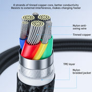JOYROOM 20W Type-C to 8 Pin Surpass Series Fast Charging Data Cable, Length:0.25m(Black)