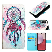 For Samsung Galaxy A14 5G 3D Painting Horizontal Flip Leather Phone Case(Color Drop Wind Chimes)