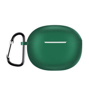 For Realme T100 Wireless Earphone Silicone Protective Case(Dark Green)