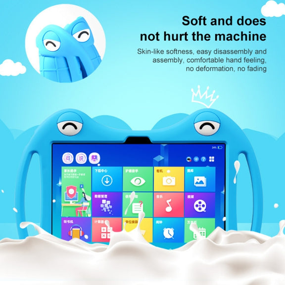 For Alcatel 3T 10 2020 Silicone Shockproof Protective Tablet Case(Blue)