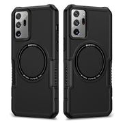 For Samsung Galaxy Note20 Ultra MagSafe Shockproof Armor Phone Case(Black)