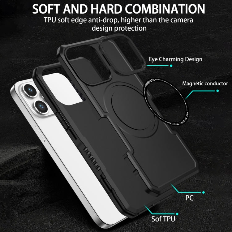 For Samsung Galaxy Note20 Ultra MagSafe Shockproof Armor Phone Case(Black)