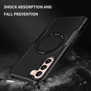 For Samsung Galaxy S22+ 5G MagSafe Shockproof Armor Phone Case(Black)