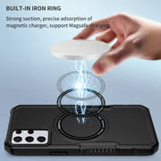 For Samsung Galaxy S23+ 5G MagSafe Shockproof Armor Phone Case(Black)